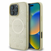 GUESS POKROWIEC DO IPHONE 16 PRO SAFIANO PEONY CLASSIC LOGO HARDCASE ZŁOTE