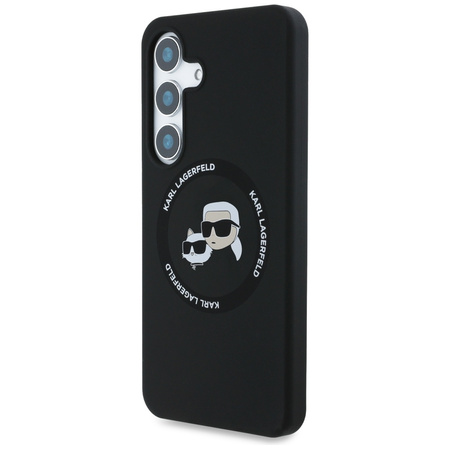 KARL LAGERFELD ETUI SILICONE DOUBLE HEADS AND CIRCLE DO MAGSAFE DO SAMSUNG
