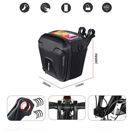 WILDMAN SAKWA ROWEROWA GS9 3L DO KIEROWNICY ROWERU Z UCHWYTEM TELEFONICZNYM