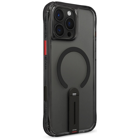 Etui Skinarma Helix do iPhone 16 Pro Max Magnetic Charging 360 Rotating Stand czarny