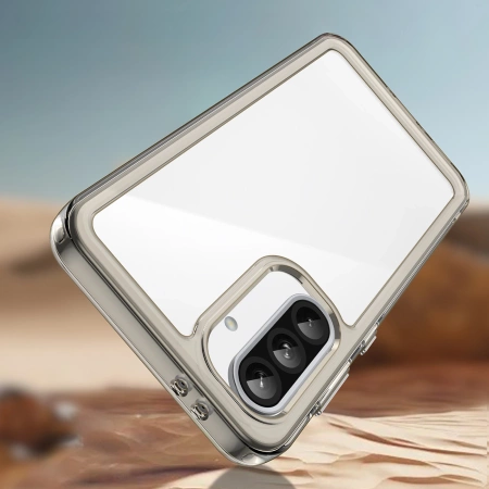 HURTEL ETUI CASE DO SAMSUNG GALAXY A26 Z ELASTYCZNĄ RAMKĄ PÓŁPRZEZROCZYSTE