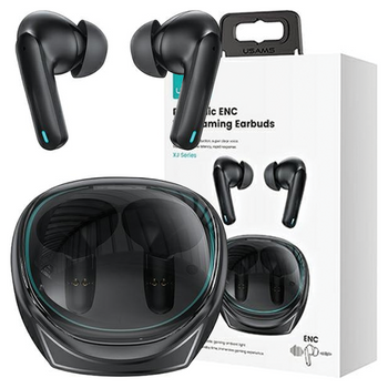 USAMS SŁUCHAWKI BLUETOOTH 5.3 DO TELEFONÓW IPHONE ANDROID Z SYSTEMEM GAMING
