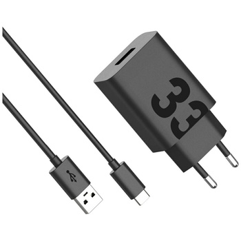 Ładowarka sieciowa Motorola TurboPower   33W USB-A z kablem USB-A do USB-C 1m czarny