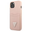 Guess GUHCP13MPSATPP iPhone 13 6,1" różowy/pink hardcase SaffianoTriangle Logo Cardslot