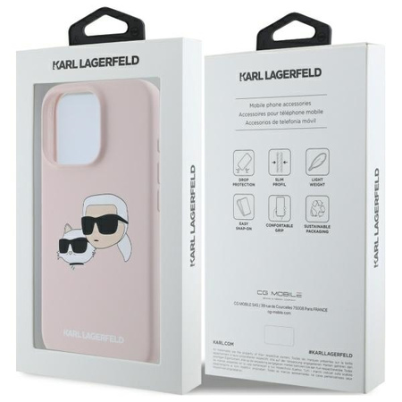 KARL LAGERFELD ETUI HARDCASE SILIKONOWE DO IPHONE 16 PRO 6.3 DO MAGSAFE