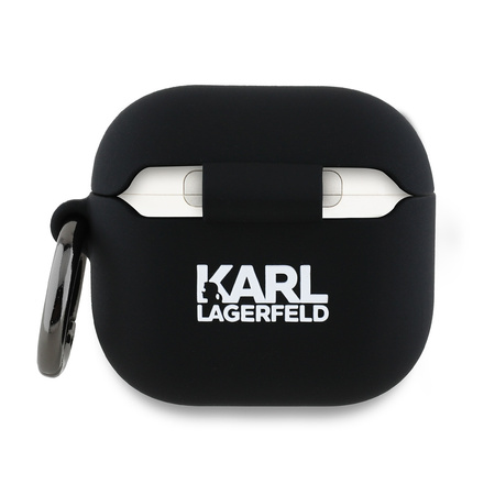 KARL LAGERFELD ETUI DO AIRPODS 4 COVER 3D KARL HEAD KLA4RUNIKK SILIKONOWE