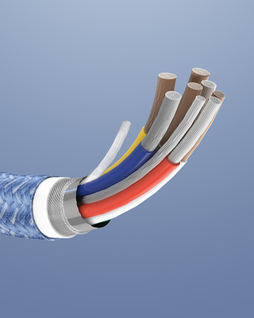 INNOSTYLE POWERFLEX KABEL USB-C SZYBKIE ŁADOWANIE DO IPHONE SAMSUNG 3A 60W KEVLAR 2M NIEBIESKI