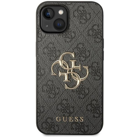 Etui Guess 4G Big Metal Logo na iPhone 15 - szare