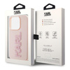 KARL LAGERFELD ETUI HARDCASE DO IPHONE 15 PRO 6.1 Z 3D LOGO RUBBER GLITTER