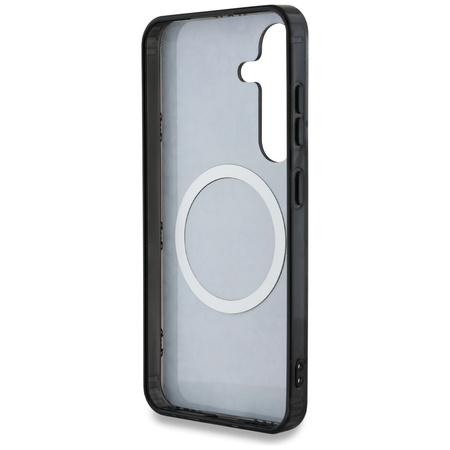 GUESS ETUI DO SAMSUNG GALAXY S25 Z DO MAGSAFE I WZOREM PEONY ELECTROPLATED