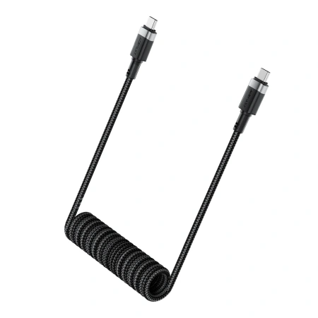ACEFAST KABEL USB-C SPRĘŻYNOWY 480MB/S 3A 1.2M DO ŁADOWANIA IPHONE GALAXY