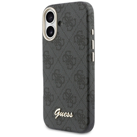 Etui Guess 4G Script MagSafe do iPhone 17 czarny