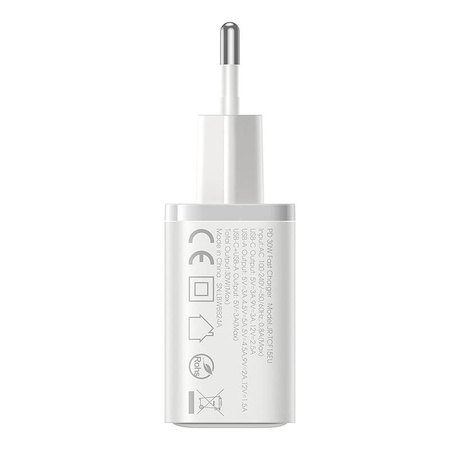 JOYROOM ŁADOWARKA 30W DUAL-PORT DO TELEFONÓW 2 PORTY A C SZYBKIE ŁADOWANIE