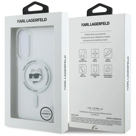 KARL LAGERFELD ETUI BUTTON CHOUPETTE HEAD PRINTED LOGO MAGSAFE DO SAMSUNG