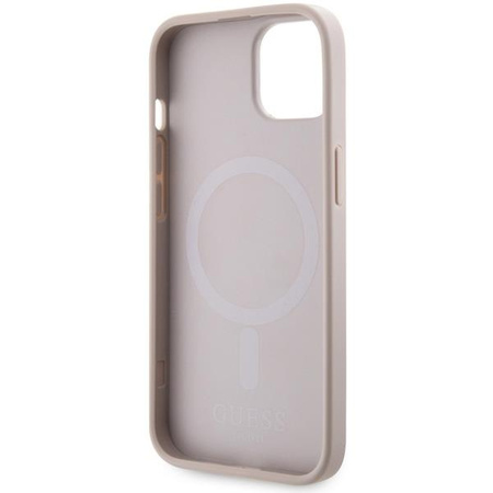Etui Guess GUHMP14MHGCFSEP na iPhone 14 Plus - różowe GCube Stripes MagSafe