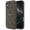 Etui Guess 4G Ring Classic Logo MagSafe do iPhone 17 brązowy