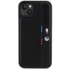 Etui BMW Perforated Tricolor Line na iPhone 15 Plus / 14 Plus - czarne