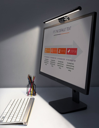 Baseus i-wok lampka LED na monitor do pulpitu oświetlenie ekranu czarny (DGIWK-B01)