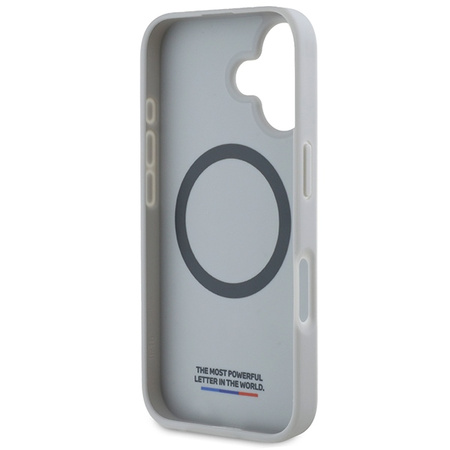 BMW BMHMP16S23PUDTS iPhone 166.1 szary/grey hardcase M Carbon Tricolor Line MagSafe