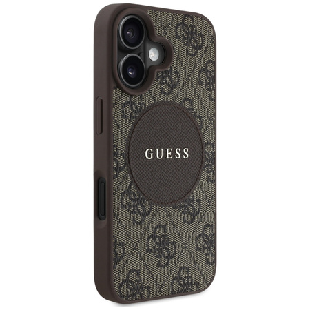 GUESS ETUI MAGNETYCZNE TPU DO MAGSAFE IPHONE 16 4G CIRCLE CLASSIC LOGO