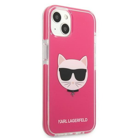 Karl Lagerfeld KLHCP13MTPECPI iPhone 13 6,1" hardcase fuksja/fuschia Choupette Head