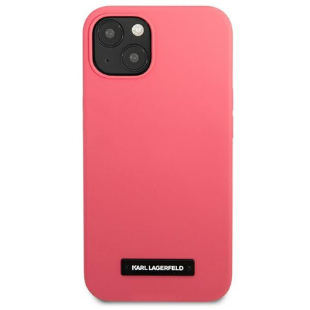 Karl Lagerfeld KLHCP13MSLMP1PI iPhone 13 6,1" hardcase fuksja/fuchsia Silicone Plaque