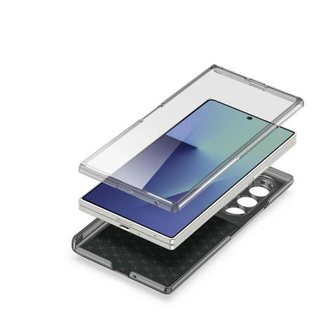 Etui Dux Ducis Stex na Samsung Galaxy Z Fold 7z podstawką 360° - czarne