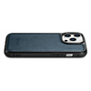 iCarer Leather Oil Wax etui pokryte naturalną skórą do iPhone 14 Pro Max (kompatybilne z MagSafe) niebieski (WMI14220720-BU)
