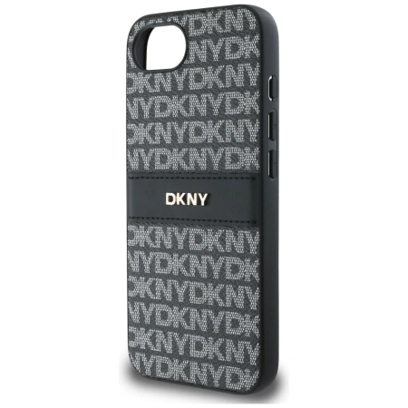 DKNY ETUI REPEAT TEXTURE PATTERN WITH TONAL STRIPE DO IPHONE 16E LUKSUSOWE