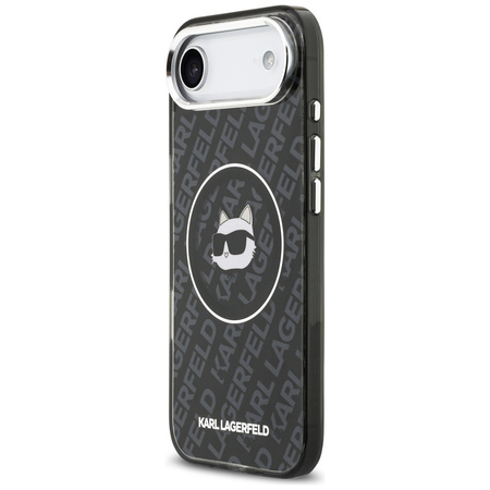 Etui Karl Lagerfeld IML Choupette Head Logo MagSafe do iPhone Air czarny
