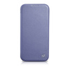 iCarer CE Premium Leather Folio Case skórzane etui iPhone 14 Plus z klapką magnetyczne MagSafe jasnofioletowy (WMI14220715-LP)