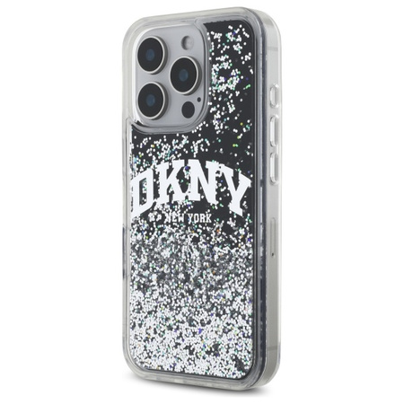 DKNY ETUI HARDCASE LIQUID GLITTER ARCH LOGO DO IPHONE 16 PRO MAX OCHRONA