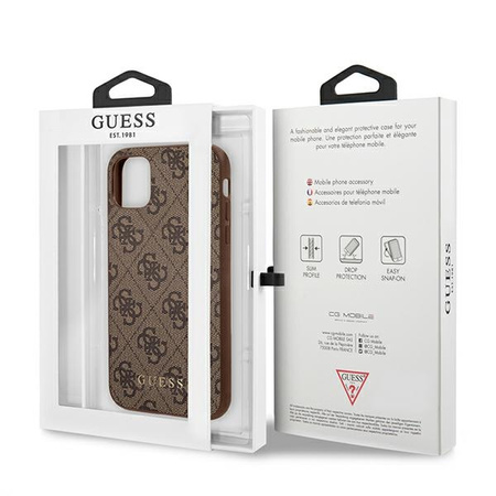 GUESS POKROWIEC DO IPHONE 11 XR 6,1 4G METAL GOLD LOGO Z DODATKOWĄ OCHRONĄ