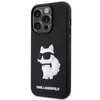 Etui Karl Lagerfeld KLHCP14X3DRKHNK na iPhone 14 Pro Max 6.7" - czarne Rubber Choupette 3D