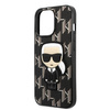 Etui Karl Lagerfeld KLHCP13LPMNIKBK na iPhone 13 Pro / 13 hardcase - czarne Monogram Ikonik Patch