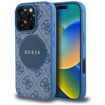 GUESS ETUI TPU POKROWIEC DO IPHONE 16 PRO DO MAGSAFE 4G CIRCLE CLASSIC LOGO