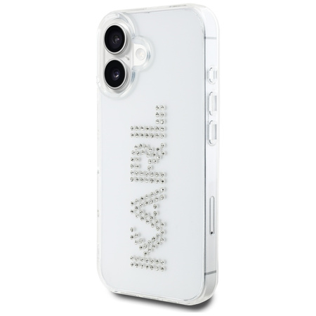 KARL LAGERFELD ETUI IML RHINESTONES LOGO DO IPHONE 16 PRZEZROCZYSTE DESIGN