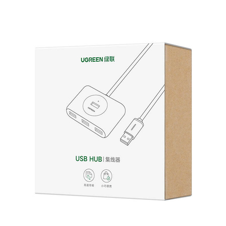 Ugreen wielofunkcyjny HUB USB - 4 x USB 3.0 1m biały (CR113)