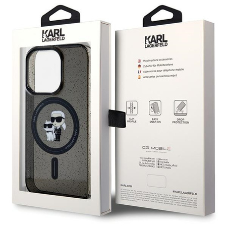 KARL LAGERFELD KLHMP15LHGKCNOK ETUI HARDCASE Z DO MAGSAFE DO IPHONE 15 PRO