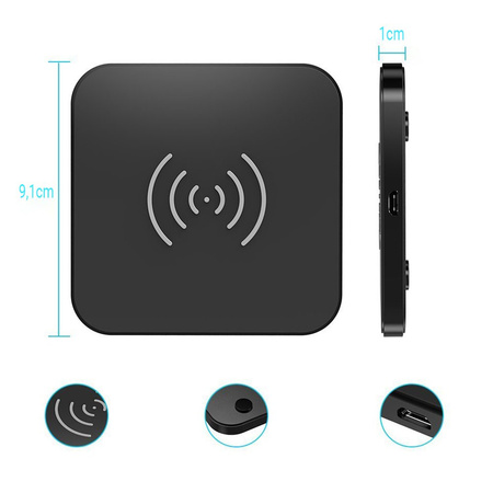 Choetech ładowarka bezprzewodowa Qi 10W do telefonu słuchawek czarny (T511-S)