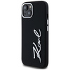 KARL LAGERFELD ETUI POKROWIEC DO IPHONE 15 Z SILICONE I METALOWYM LOGO