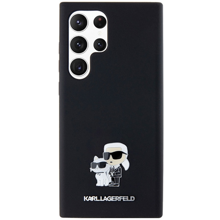 KARL LAGERFELD ETUI SILIKONOWE Z LOGO METALOWYM DO SAMSUNG GALAXY S24 ULTRA