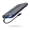 Joyroom Linglong powerbank 10000mAh 20W Power Delivery Quick Charge USB / USB Typ C / wbudowany kabel USB Typ C czarny (JR-L001 black)