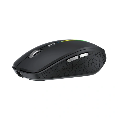 Mysz bezprzewodowa Wozinsky WMGK-1132 podświetlana RGB - czarna
