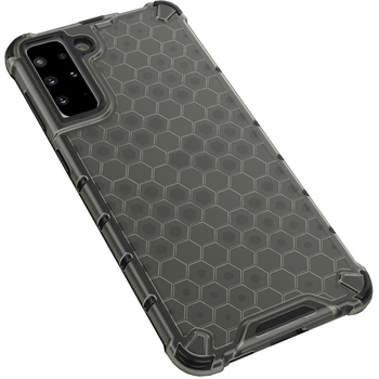 Honeycomb etui pancerny pokrowiec z żelową ramką Samsung Galaxy S22+ (S22 Plus) czarny