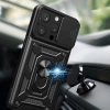 HURTEL ETUI HYBRID ARMOR DO IPHONE 15 PRO MAX Z PODSTAWKĄ I OSŁONĄ APARATU