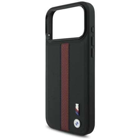 BMW ETUI M PERFORATED STRIPE LOGO DO IPHONE 17 PRO MAX MAGSAFE LUKSUSOWA