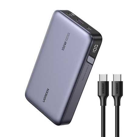 UGREEN POWERBANK 20000MAH DO TELEFONÓW 2X USB-C 100W PD ŁADOWANIE PRZENOŚNE