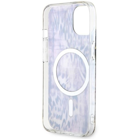 Etui Guess GUHMP14SHLEOPWP na iPhone 14 - różowe Leopard MagSafe