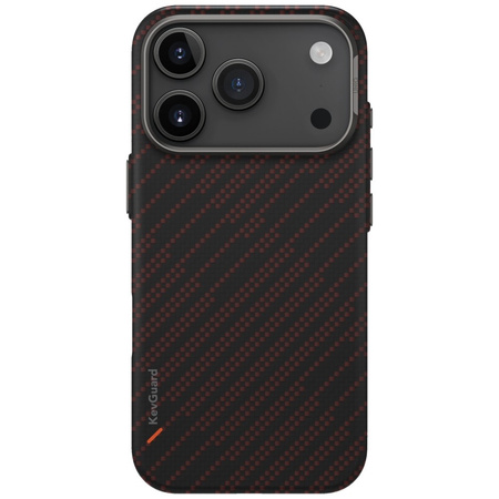 Etui UNIQ Keva EDGE do iPhone 17 Pro Magclick Charging pomarańczowy